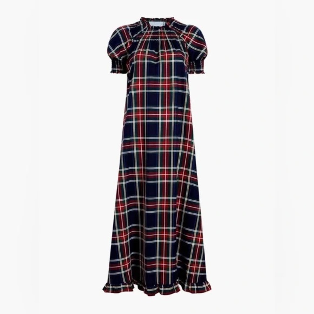 Hill House Caroline Tartan Plaid Maxi Nap Dress